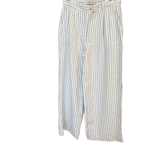 Abercrombie & Fitch 8R (29)NWT Sloane linen blend ultra Wide Leg high waist pant - Picture 3 of 16